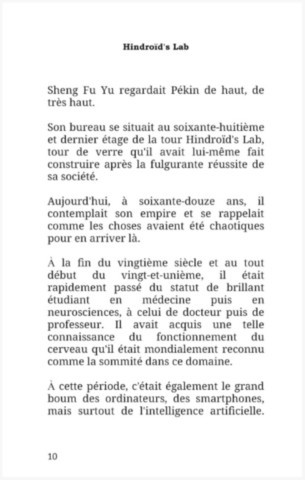 Extrait LES HINDROÏDES